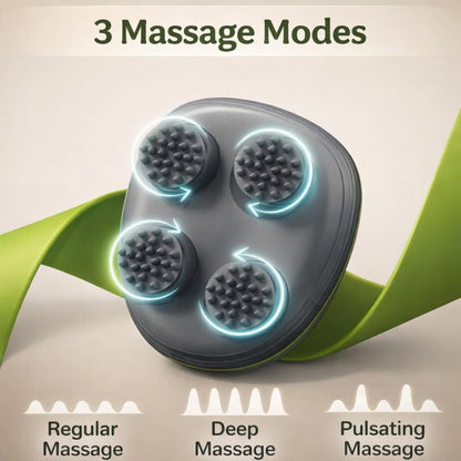 Smart Electric Head Scalp Massager with Soft Silicone Massage Claws, Rechargeable Hair Growth Device for Stress Relief, Portable Waterproof Scalp Care Massager